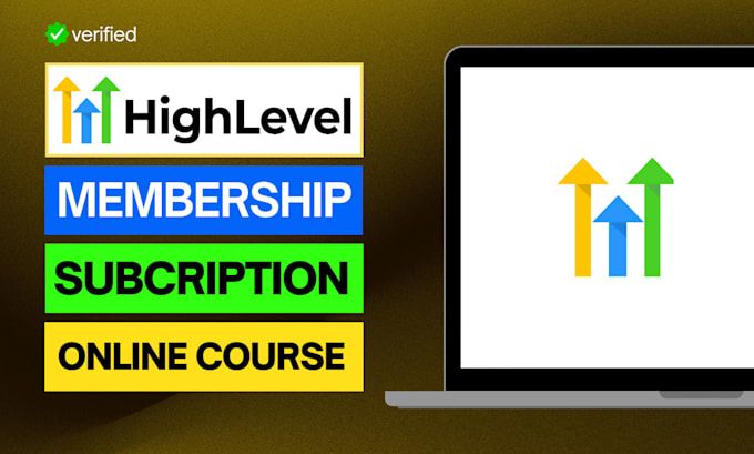 Gig Preview - Build gohighlevel membership website or online course with payment gateway