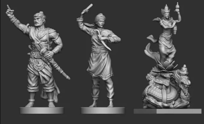 Gig Preview - 3d character modeling, sculpting, anime, statue 3d printing