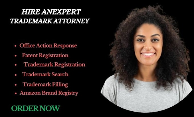 Gig Preview - Trademark registration trademark attorney patent amazon brand registry uspto