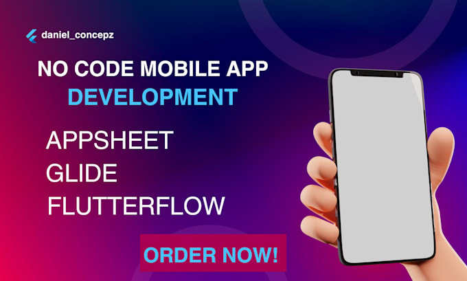 Gig Preview - Create appsheet glide flutterflow no code app mobile app appsheet