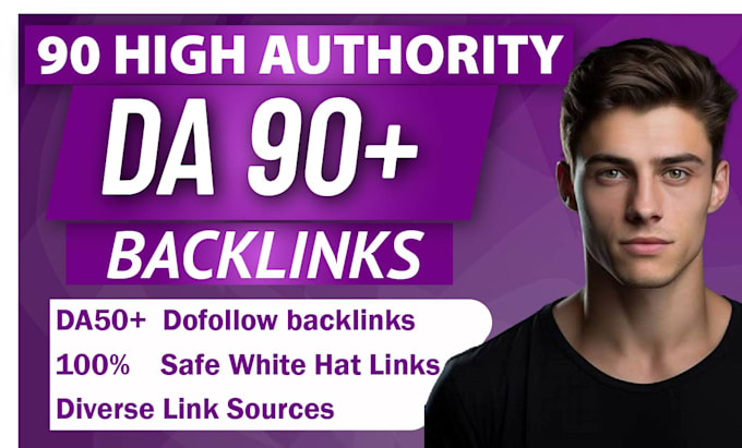 Gig Preview - High da authority SEO dofollow backlinks manual link building for google ranking