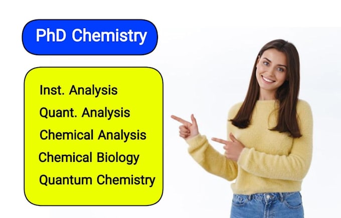 Gig Preview - Assist in instrumental chemical quantitative analysis biology quantum chemistry