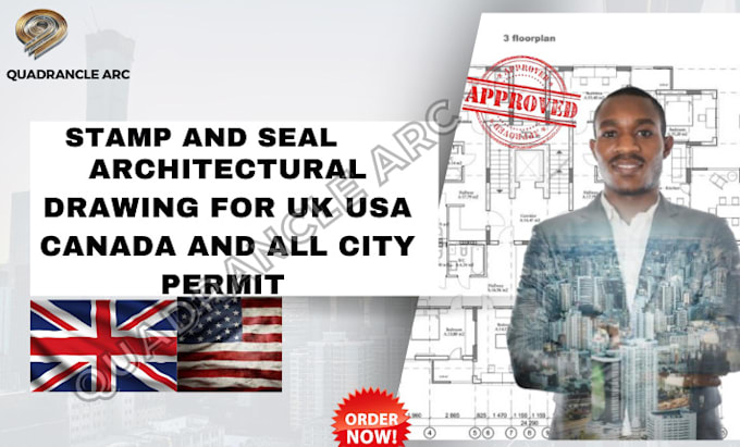 Bestseller - stamp and seal architecture plan site plan stamp for UK USA  city permit