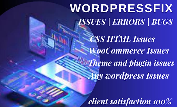 Bestseller - fix wordpress issues, wordpress website or errors