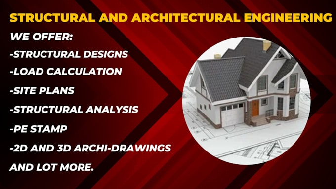 Gig Preview - Prepare architectural and structural plans with texas and california pe stamp