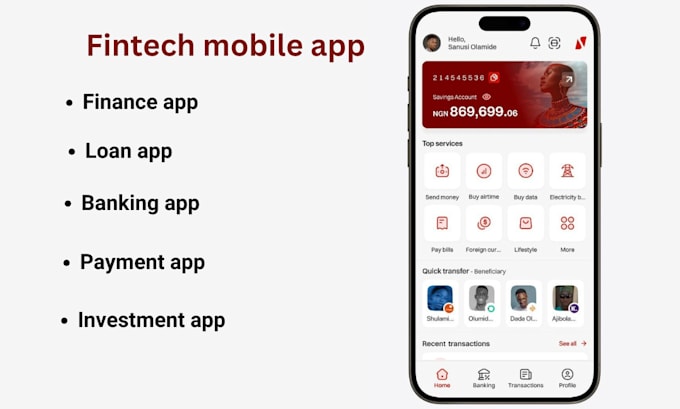 Gig Preview - Develop fintech app, p2p app, loan app, money transfer app