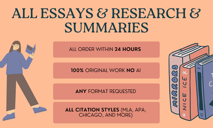 Gig Preview - Do essays, research assignments, and summary papers