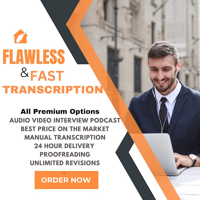 Gig Preview - Do interview transcription and transcribe audios and transcribe videos