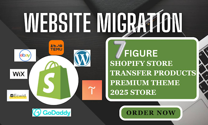 Bestseller - covert or migrate godaddy tilda webador squaresapce wix to shopify migration