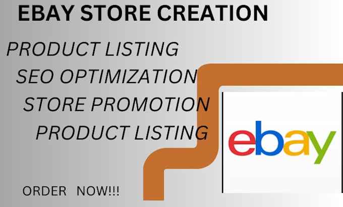 Gig Preview - Create a discrete ebay seller account ebay store listing and SEO