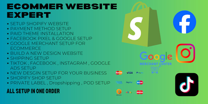 Gig Preview - Create your shopify ecommerce website with new design method for your business