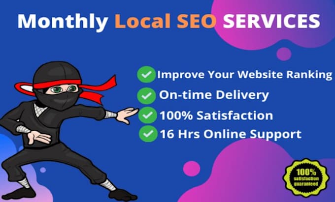 Gig Preview - Do monthly local seo service for your business