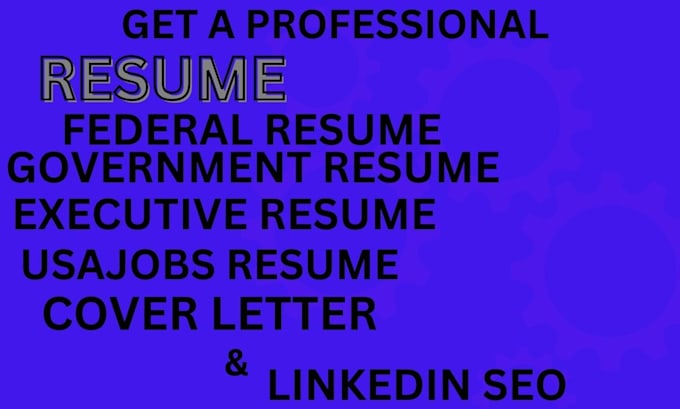 Bestseller - craft you a federal resume, resume writing, executive resume, government resume