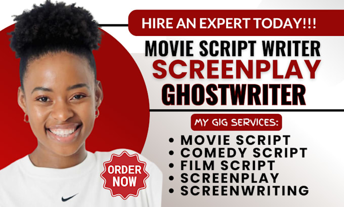 Gig Preview - Write movie script, film script, screenplay comedy scriptwriting as scriptwriter