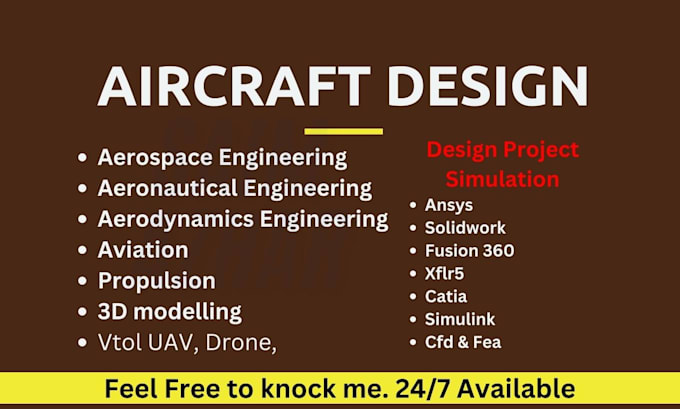 Gig Preview - Do aeronautical, aerodynamics and aerospace, cfd, fem and analysis