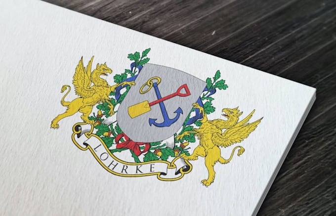 Bestseller - make coat of arms, regal heraldic crest logo for you