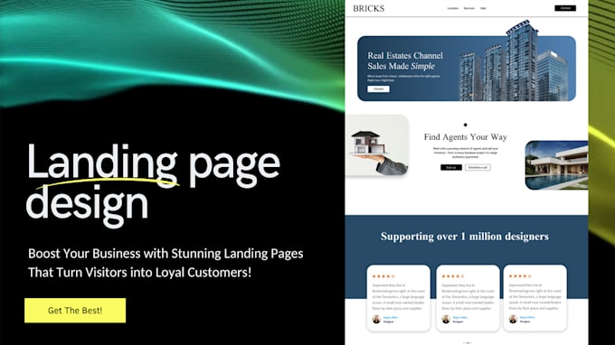 Gig Preview - Design a high converting landing page to boost your business