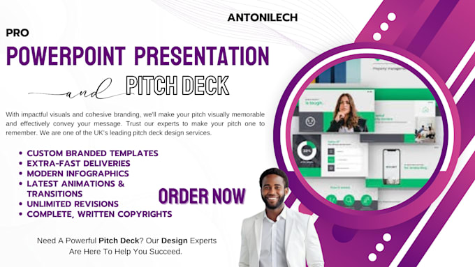 Gig Preview - Design powerpoint presentation, startups pitch deck