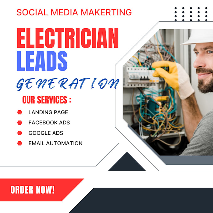 Bestseller - do electrician leads landing page email facebook google ads