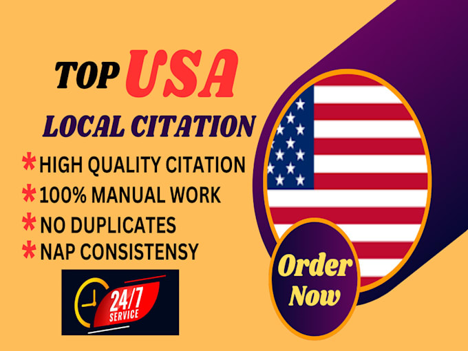 Gig Preview - Boost your local SEO with USA business citations