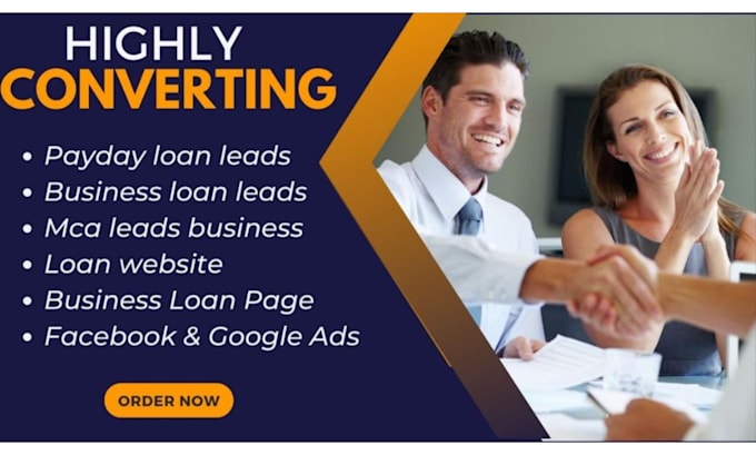 Bestseller - create insurance mca website  commercial business loan and payday loan website