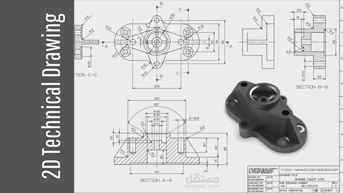 Gig Preview - Create 2d technical drawings for manufacturing