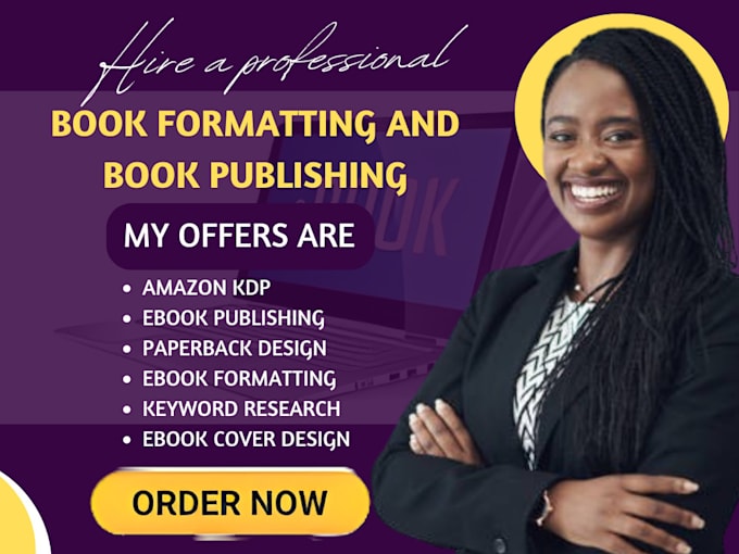 Gig Preview - Publish book on amazon KDP, book formatting, paperback formatting or KDP print