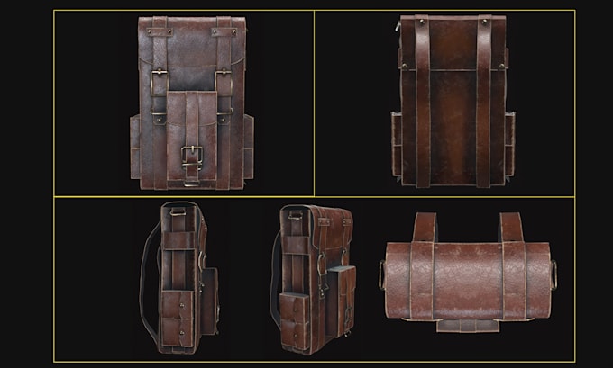 Gig Preview - Handcrafted 3d bag models with realistic textures and detail