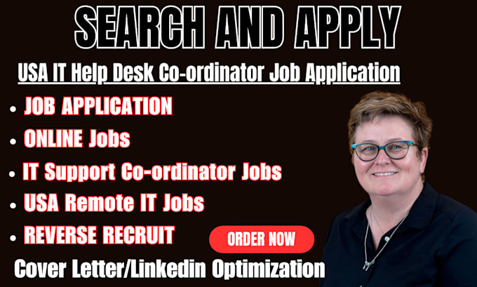 Gig Preview - Search and apply IT help desk coordinator IT network administration remote jobs