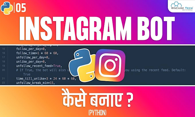 Gig Preview - Develop instagram API bot, tiktok API bot, twitter x bot, reddit using python