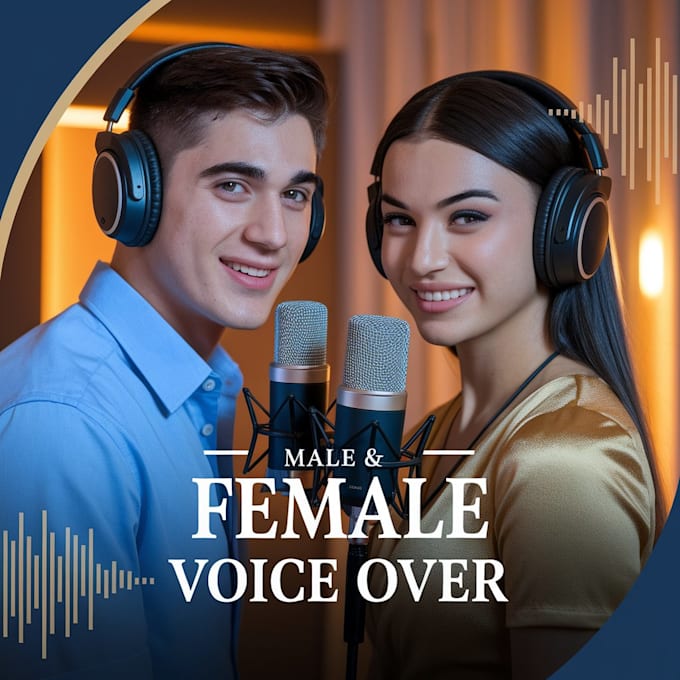 Gig Preview - Record an american male or female voice over in english for your project