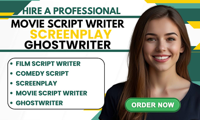 Gig Preview - Write movie script,movie script writing, film script as movie script ghostwriter