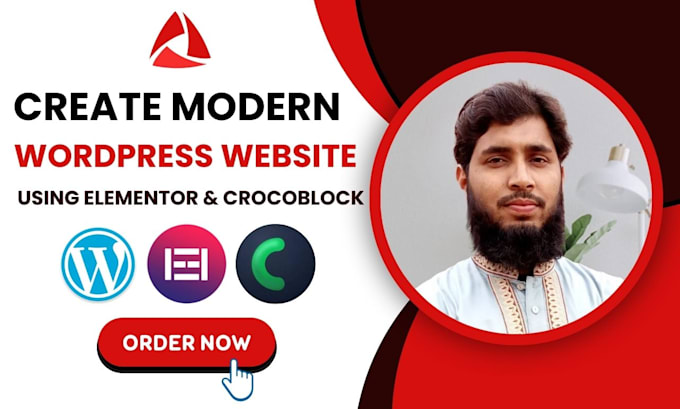 Gig Preview - Create modern wordpress website using elementor and crocoblock