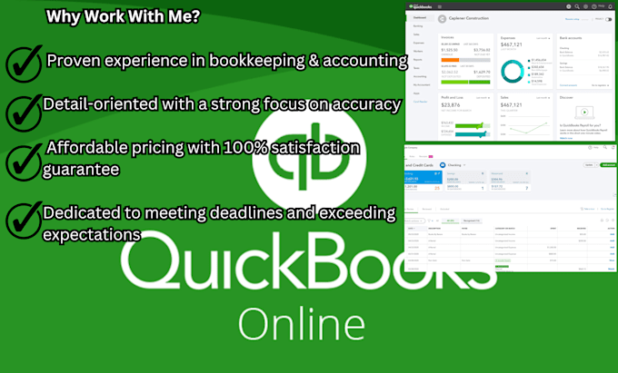 Gig Preview - Quickbooks services, reports, cleanup, etc