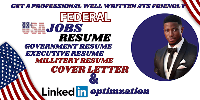 Gig Preview - Offer federal resume writing services and US employment