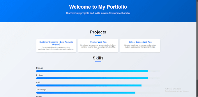 Gig Preview - Design a stunning portfolio website to showcase your work and projects