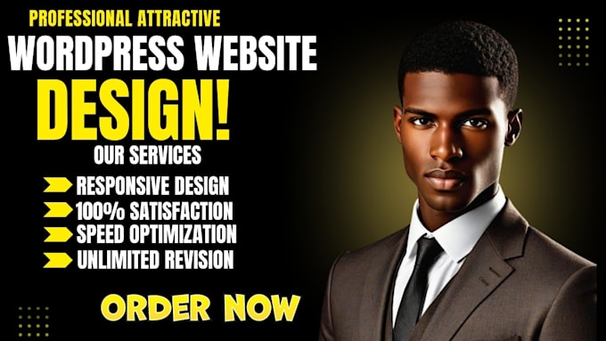 Gig Preview - Create responsive wordpress website design, development, landing page, redesign