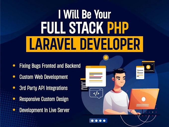 Bestseller - be your php laravel full  stack web developer