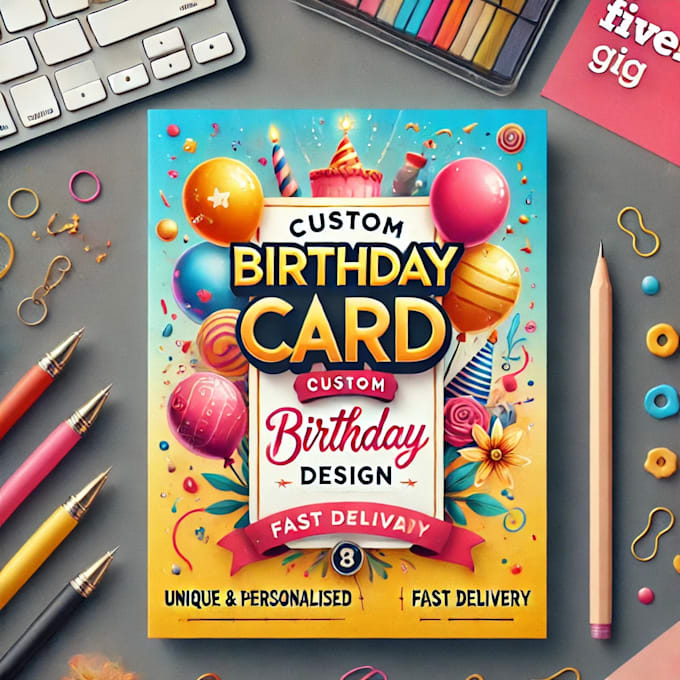 Gig Preview - Design professional and personalized digital birthday cards