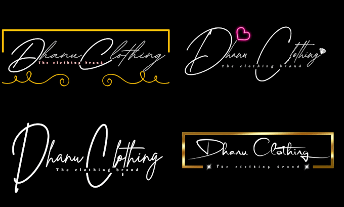 Gig Preview - Design a handwritten and signature luxury logo