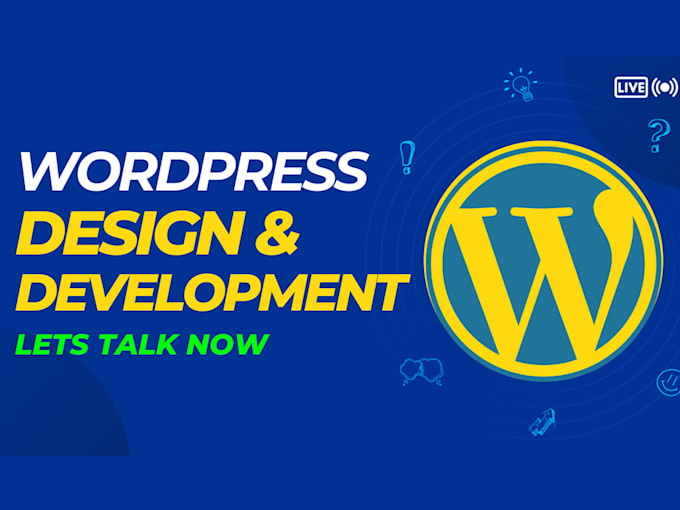 Gig Preview - Design an awesome wordpress website at the lowest price