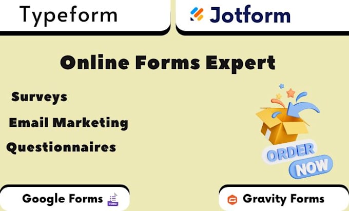 Gig Preview - Design responsive jotform, google forms, typeform and would get 100 respondents