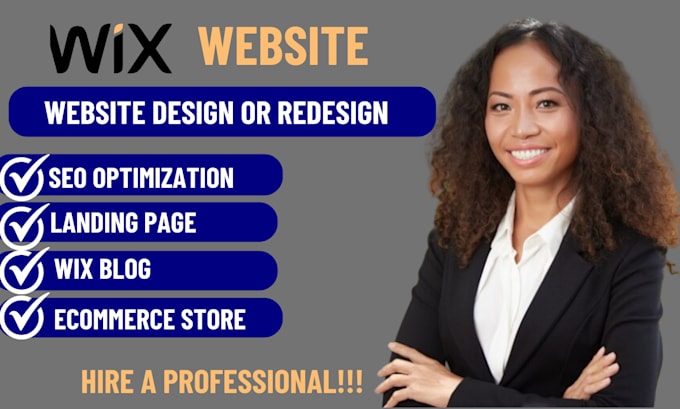 Gig Preview - Wix website redesign wix website design redesign wix website