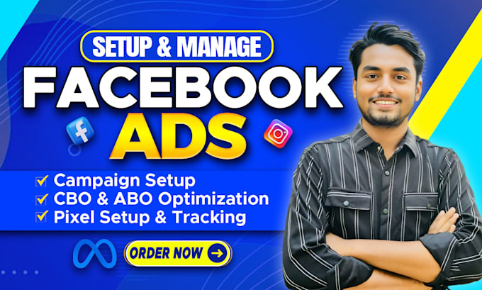 Gig Preview - Do facebook ads campaign fb advertising marketing meta ads instagram ads manager