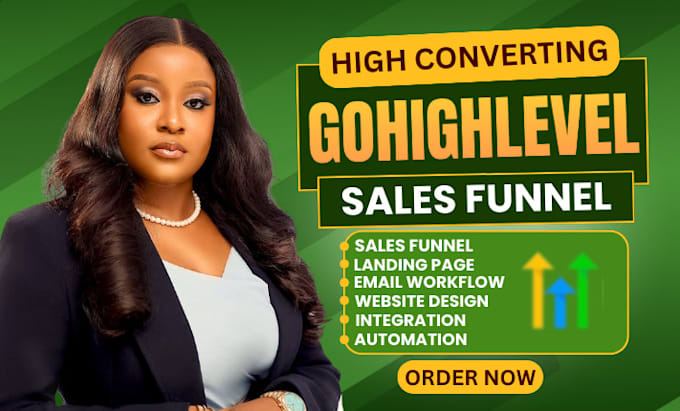 Gig Preview - Gohighlevel email marketing gohighlevel website funnel builder sales funnel site