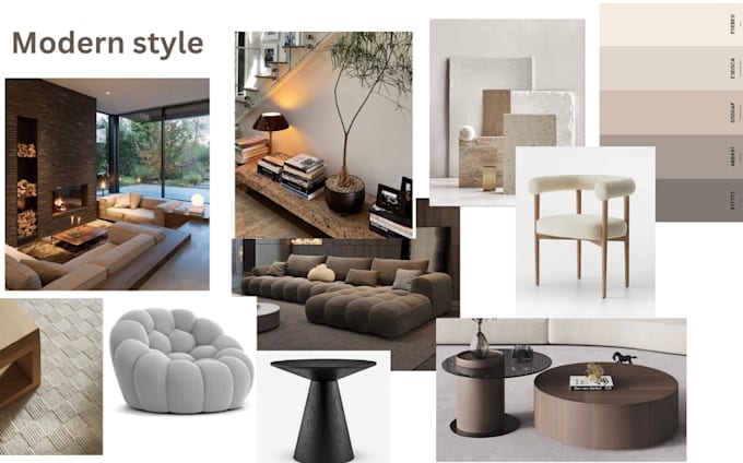 Gig Preview - Make moodboards for homes, villas, hotels