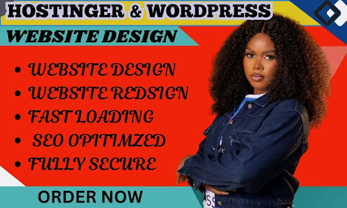 Gig Preview - Do hostinger website design wordpress website design real estate website