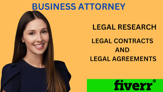 Gig Preview - Be your online lawyer, write legal contracts and agreements