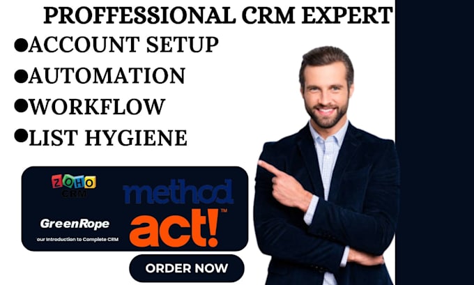 Bestseller - setup method crm gold mine green rope scoro act crm sage crm zoho one workflow