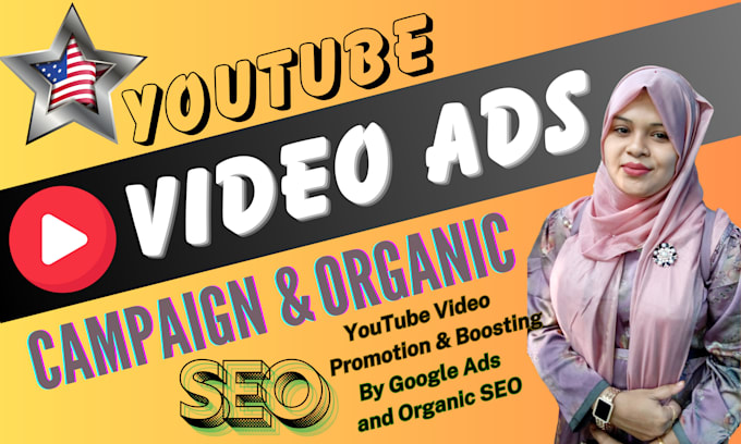 Gig Preview - Do USA youtube video promotion by google ads and organic SEO